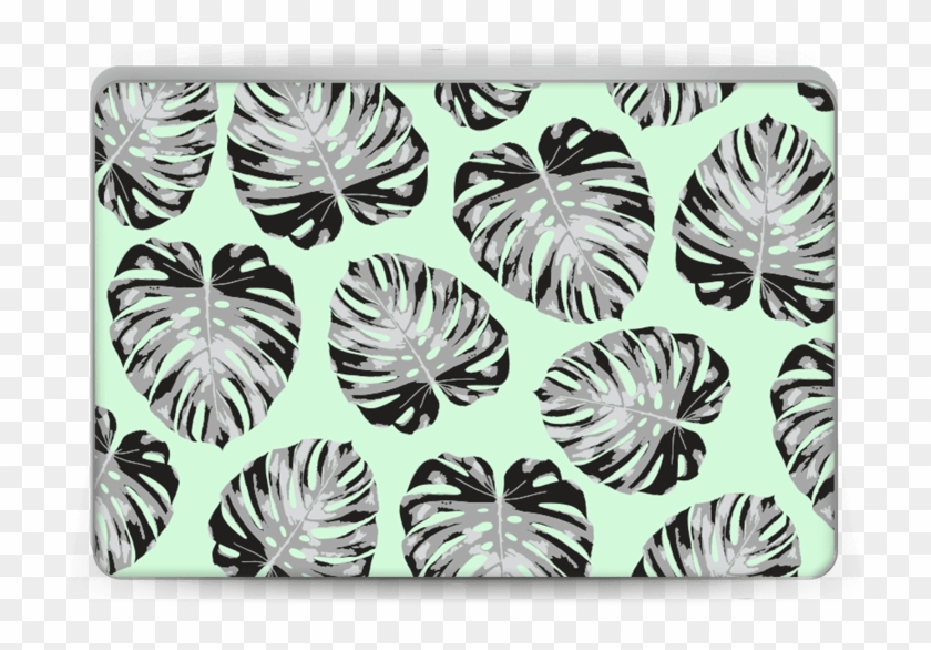 Green Leaves Patterm - Macbook Clipart