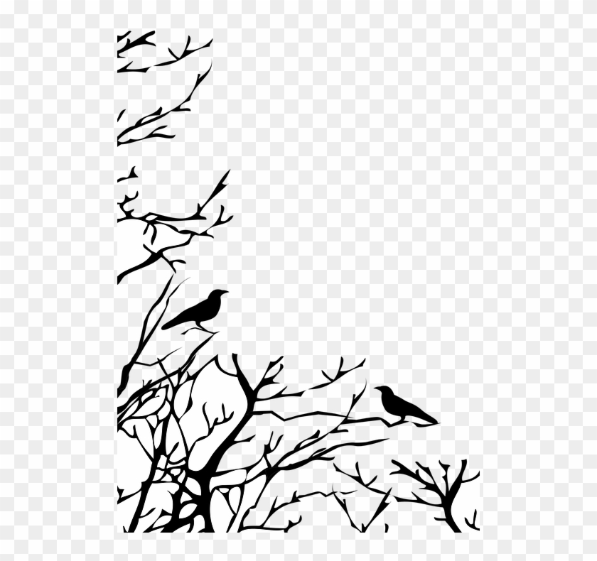 Drawn Raven Tree Branch - Crow On A Tree Png Clipart