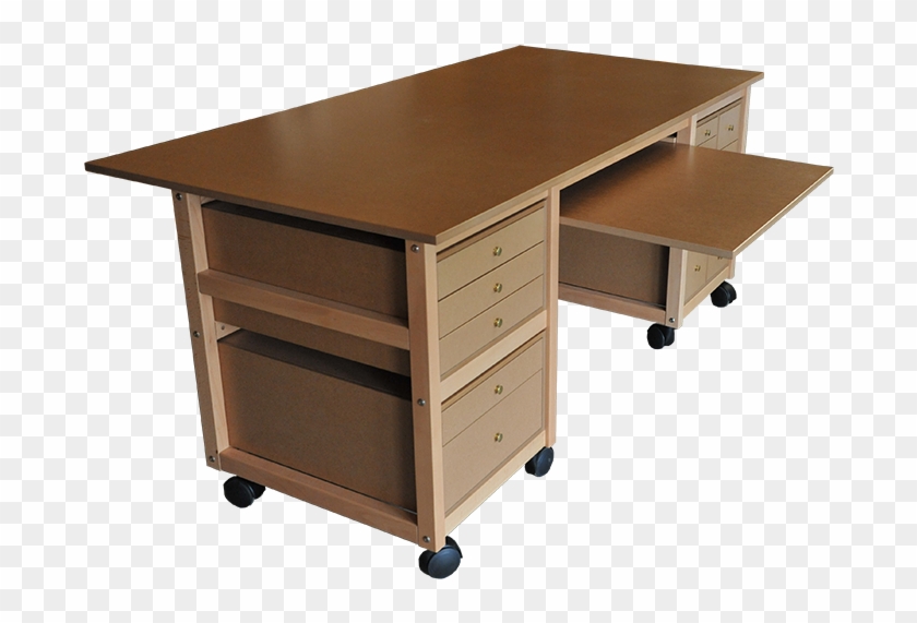The Desk Unit - Art Table Clipart #2511108