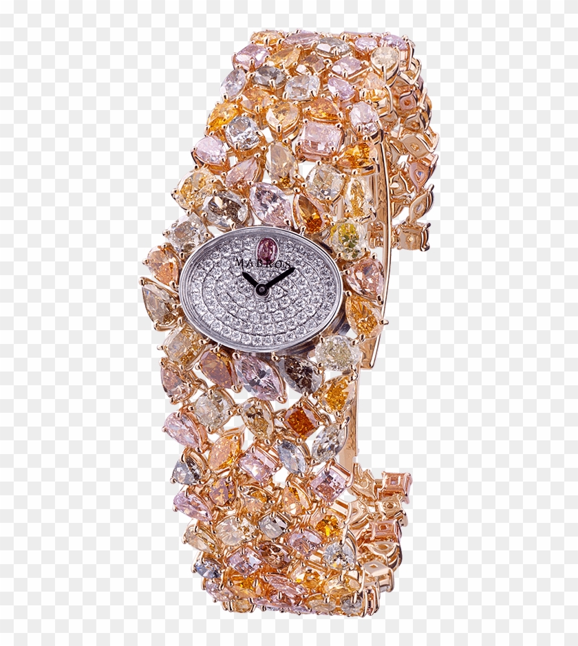 Fancy Diamond Ladies' Watch - Analog Watch Clipart #2511175