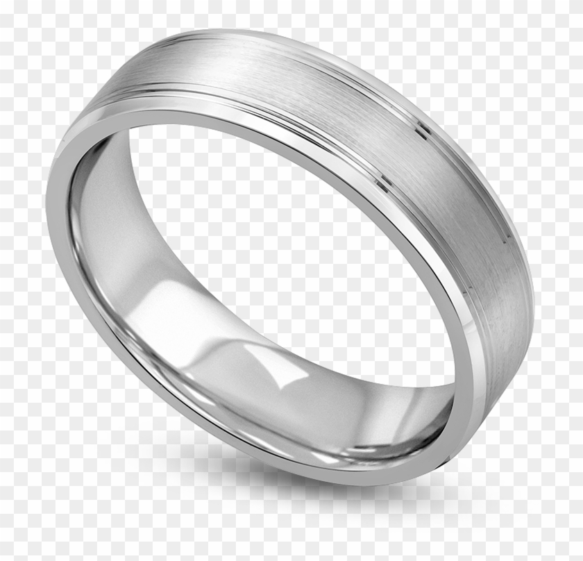 Standard View Of Wbfz21 In White Metal - Titanium Ring Clipart #2511264