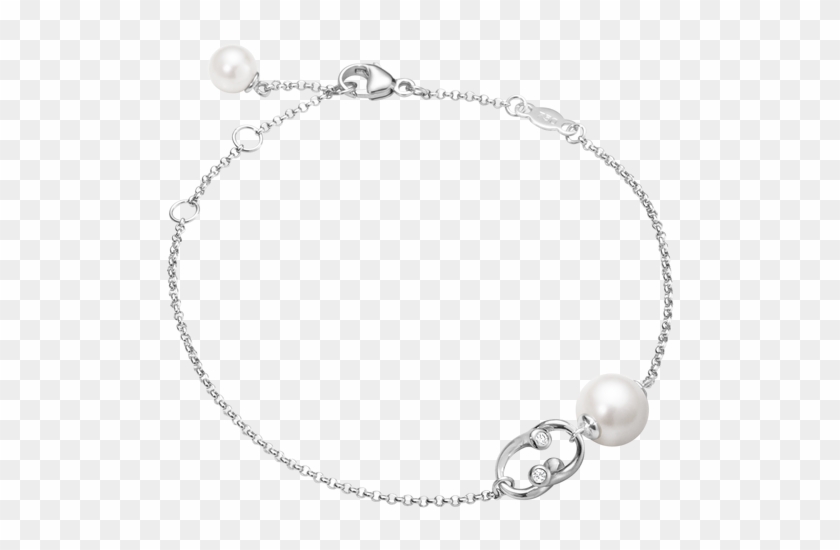 Georg Jensen Magic White Gold And Diamond Set Single - Armband Vitguld Clipart #2511315