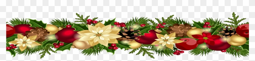 Merry Christmas - Transparent Christmas Garland Clipart - Png Download