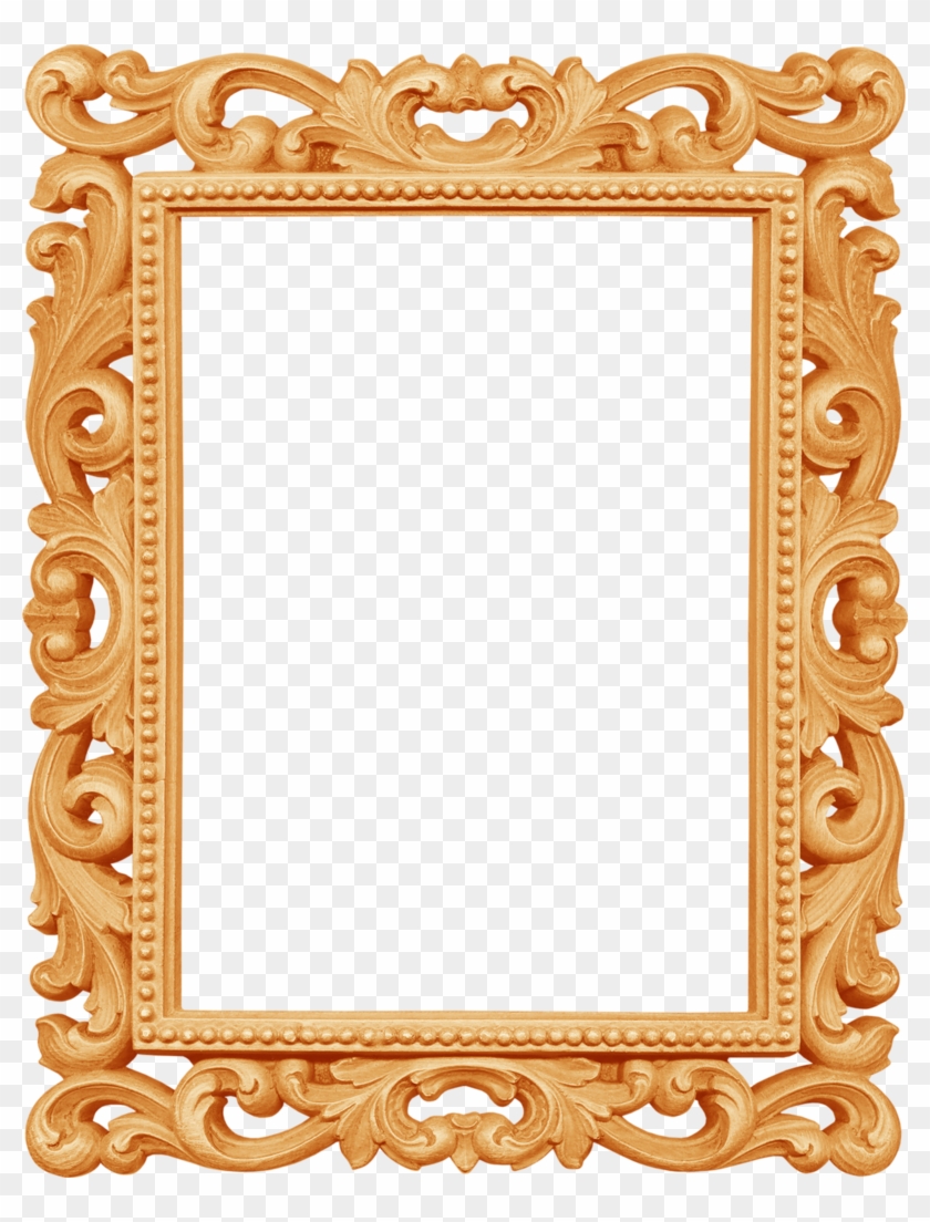 B *✿* Gold Picture Frames, Ornaments Design, Wedding - Fancy White Photo Frames Clipart #2511928