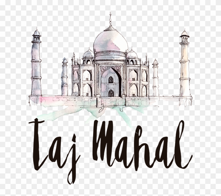 Discover Ideas About Taj Mahal Sketch - Travel Calendar 2019 Printable Clipart #2512073