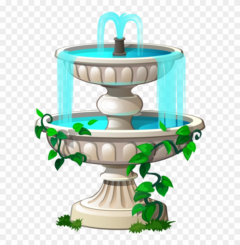 Cartoon Fountain Clipart #2512224