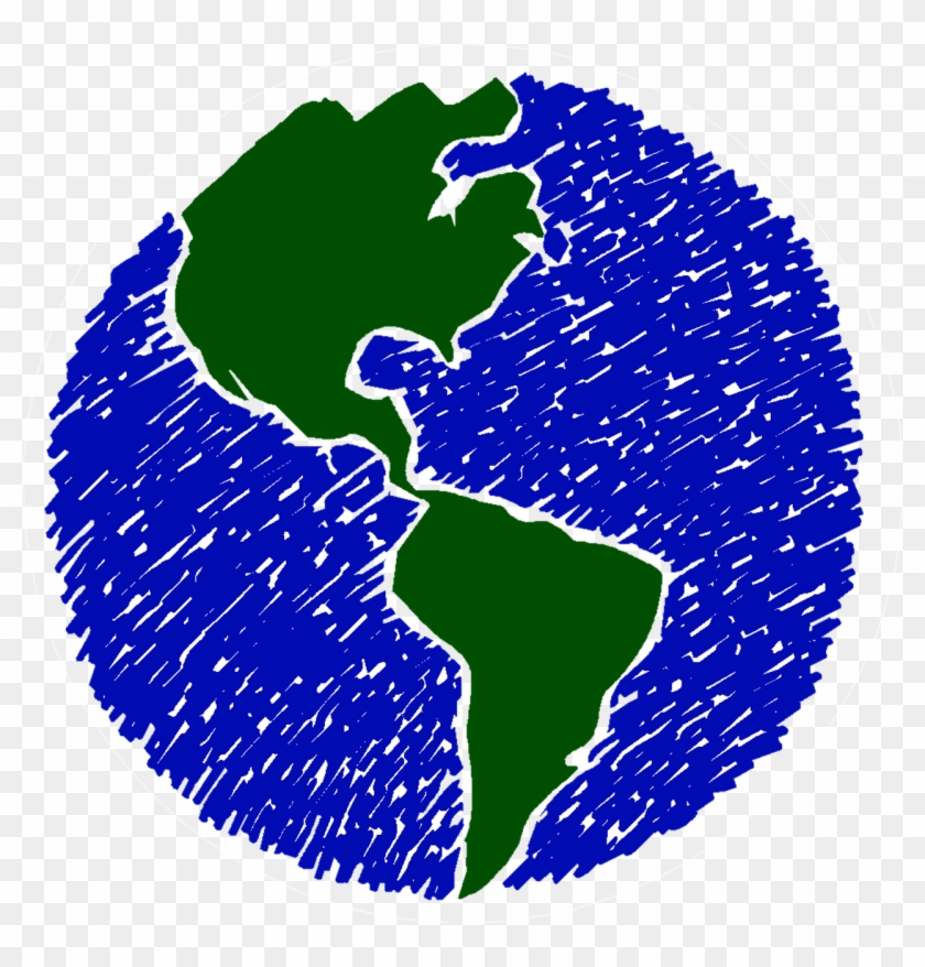 Globe Drawing Earth - Drawing Clipart