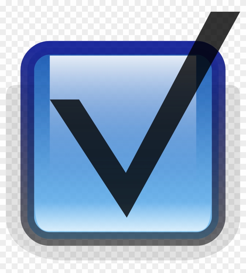 Check Tick Check Box Okay Vote Png Image - Button Centang Png Clipart #2512552