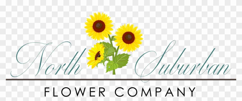 North Suburban Floral Services Company - Sunflower Clipart #2512945
