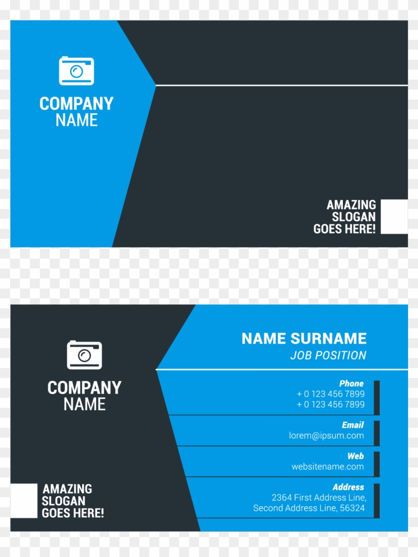 Vector Library Stock Business Surname Illustration - Visiting Card Png Design Clipart