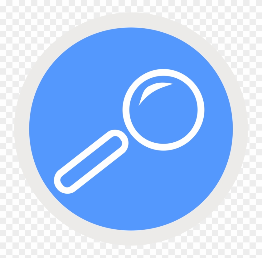 Computer Icons Magnifying Glass Hyperlink Drawing - Blue Magnifying Glass Icon Clipart #2513028