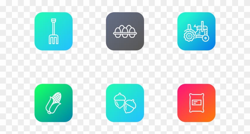 Agriculture And Farming Icon Pack - Carmine Clipart