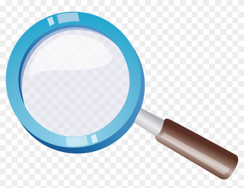 Lens Clipart Glass Thing - Magnifying Glass Illustrator - Png Download #2513100