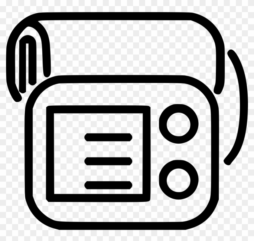 Clip Art Black And White Library Blood Pressure Cuff - Blood Pressure Cuff Icon - Png Download