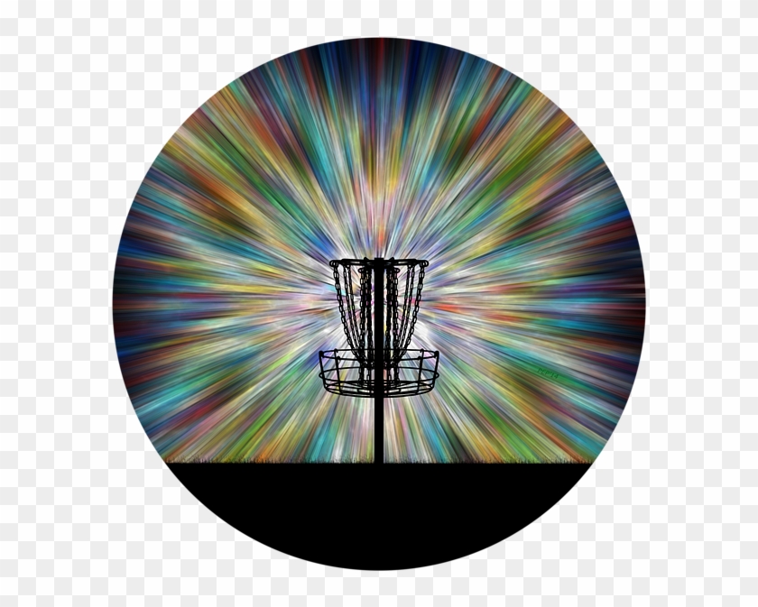 Disc Golf Basket Silhouette By Phil - Disc Golf Clipart #2513217