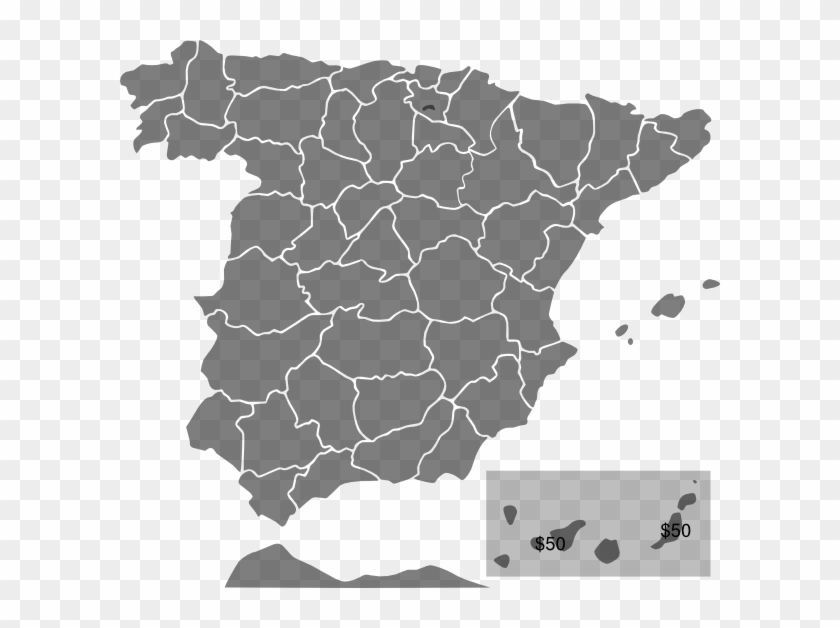 Map Of Spain Png - Free Vector Spain Map Clipart #2513366