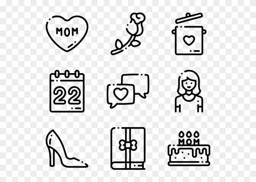 Mothers Day - Cute Plane Icon Transparent Background Clipart