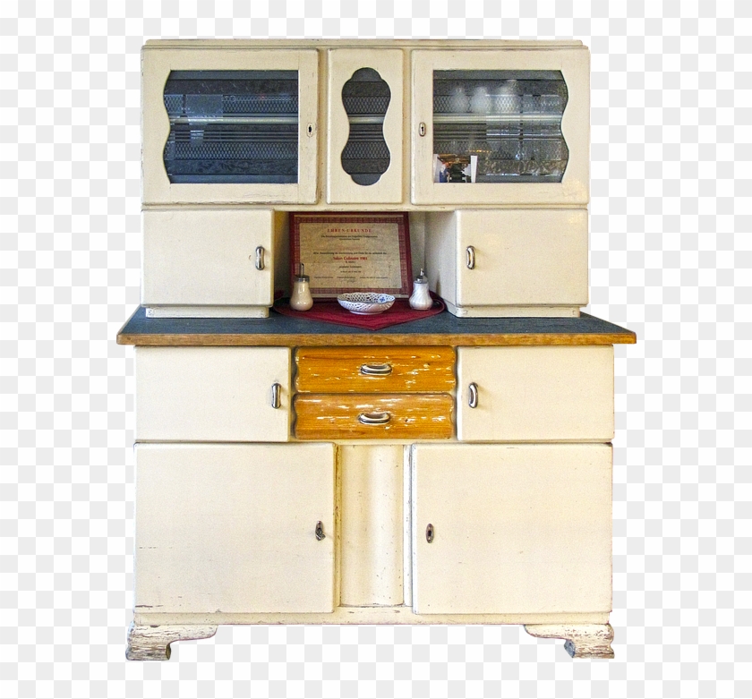 Sideboard, Kitchen Cabinet, Kitchen Buffet - Vintage Küche Transparent Clipart #2514412