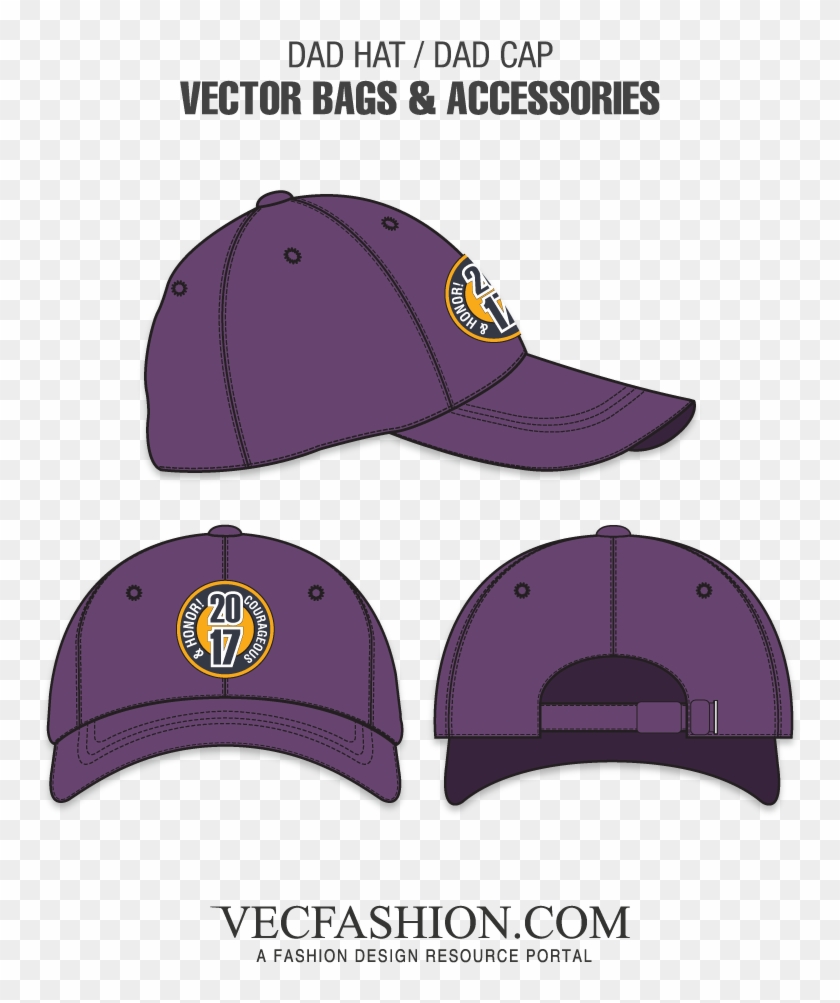 Dad Hat Or Dad Cap Template - Navy Blue Cap Template Clipart #2514484
