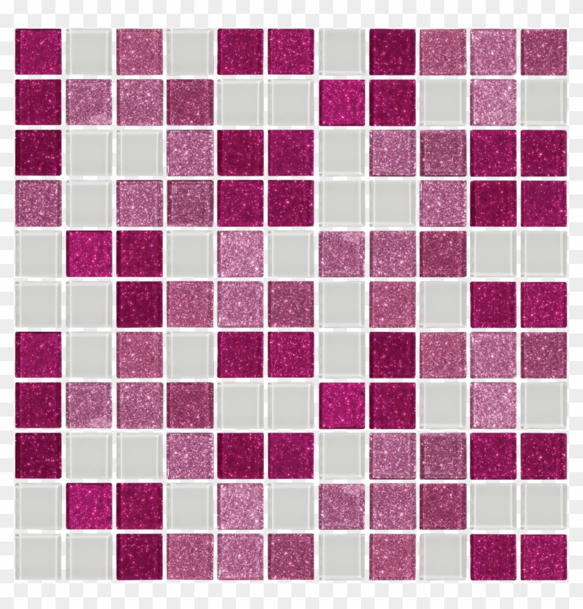 Pink Glitter Tile Fit=1420,1422 - Pink Shades Mosaic Tiles Png Clipart #2514574