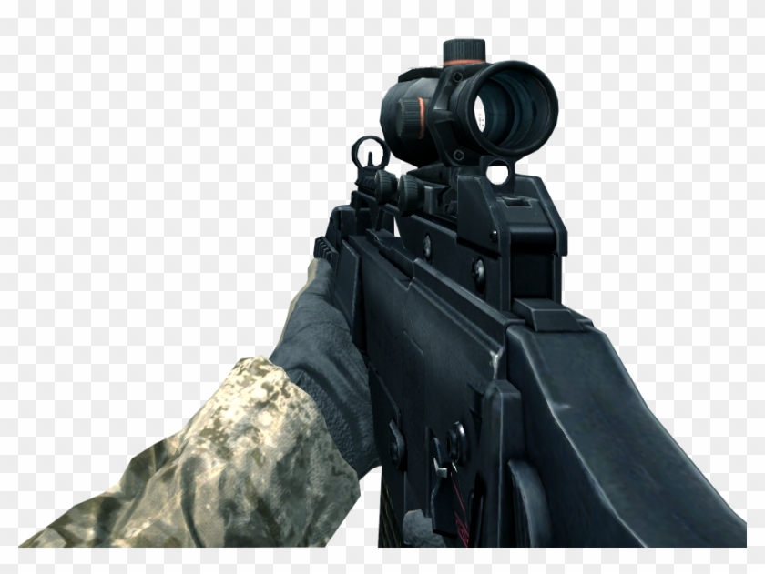 View Samegoogleiqdbsaucenao G36c Acog Scope Cod4 , - Call Of Duty Clipart
