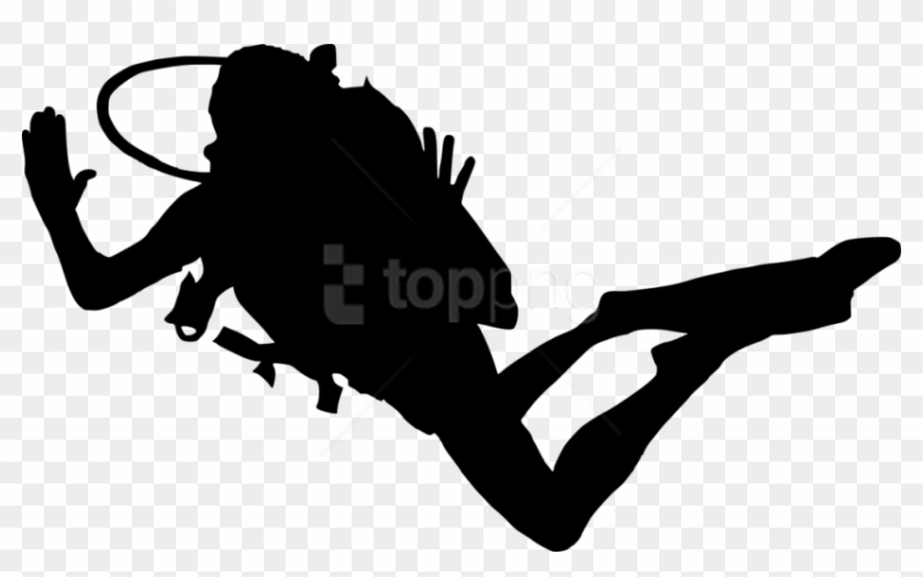 Free Png Scuba Diver Silhouette Png Images Transparent - Scuba Diver Transparent Background Clipart