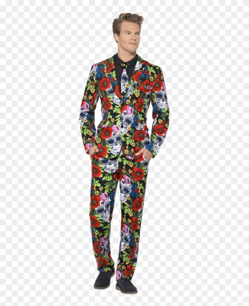 Adult Day Of The Dead Stand Out Suit - Suits That Stand Out Clipart #2515900