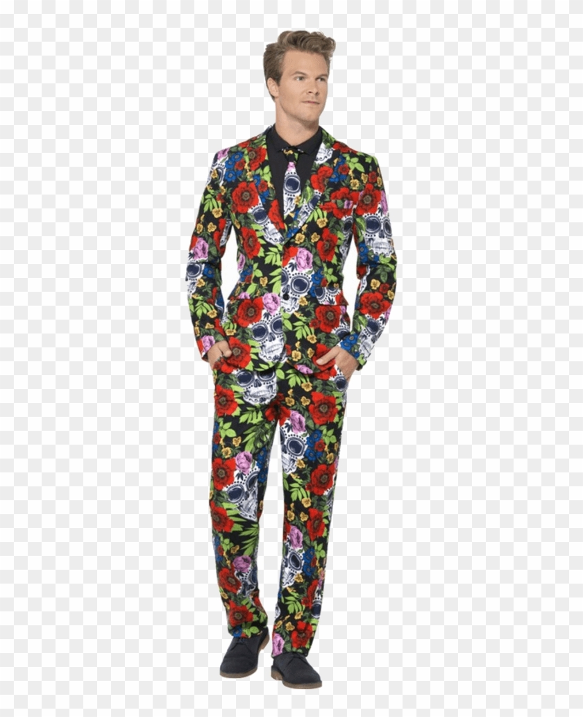 Adult Day Of The Dead Stand Out Suit - Suits That Stand Out Clipart