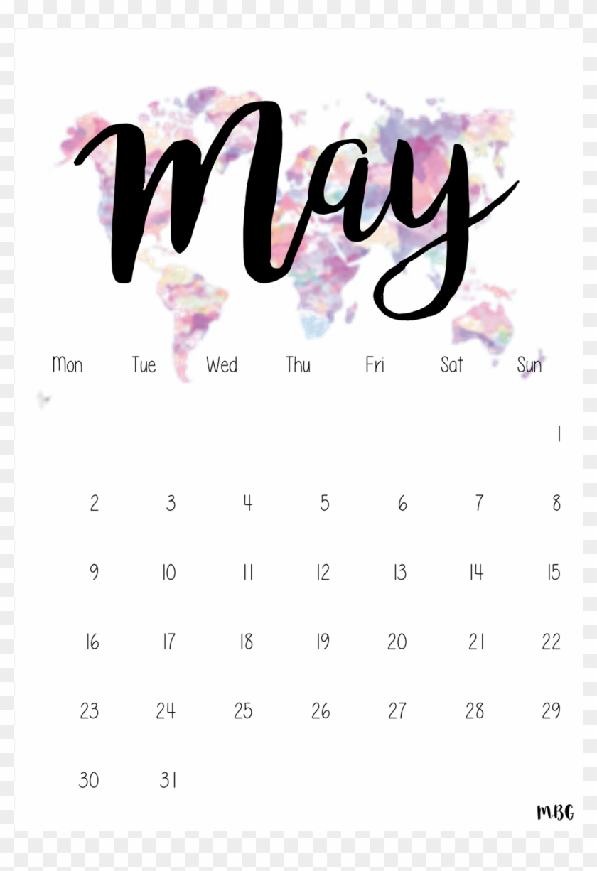 Cute Tumblr Wallpaper, Cute Wallpapers, May 2018 Calendar, - Fondos De Pantalla De Los Meses Del Año Clipart #2516756