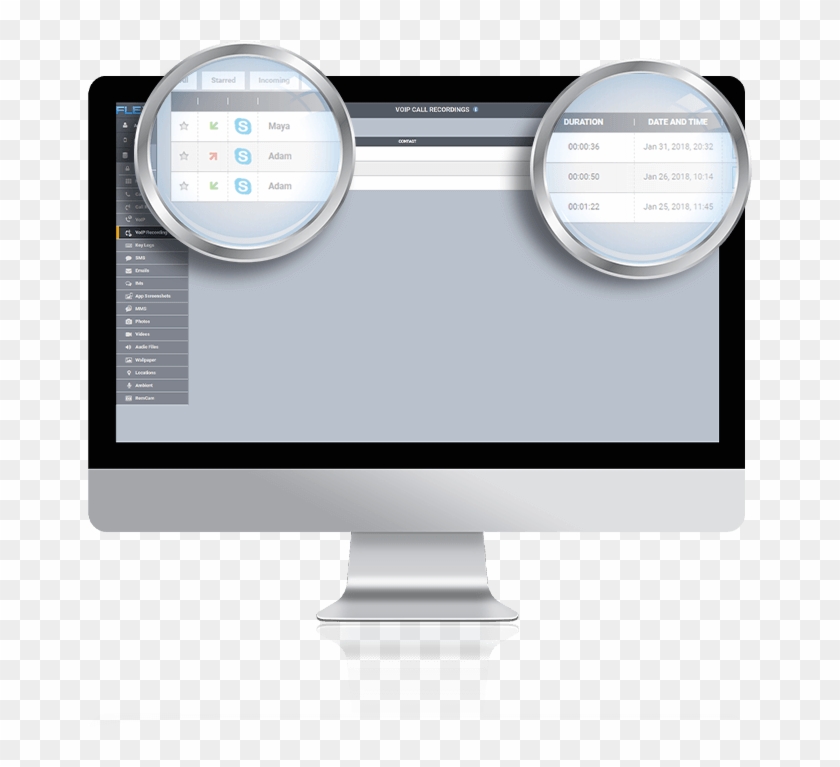 Skype Call Recording On Android - Computer Monitor Clipart