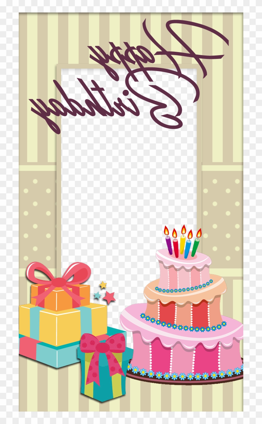 Birthday Cake Photo Frame 8ydm Pretty Birthday Frame - Birthday Party Clipart