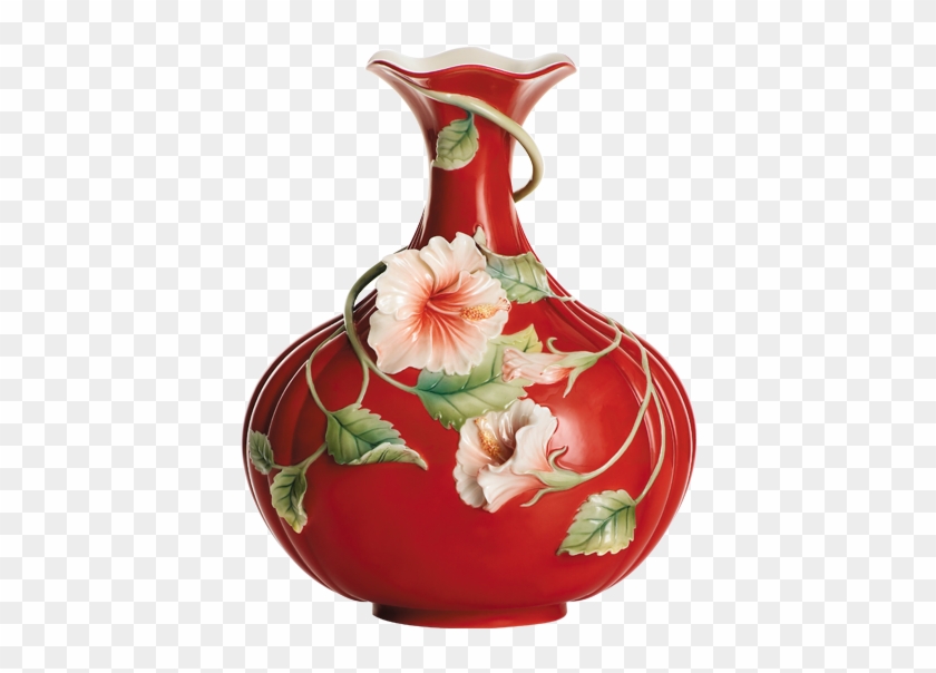 Franz Collection Vase Hibiscus Clipart