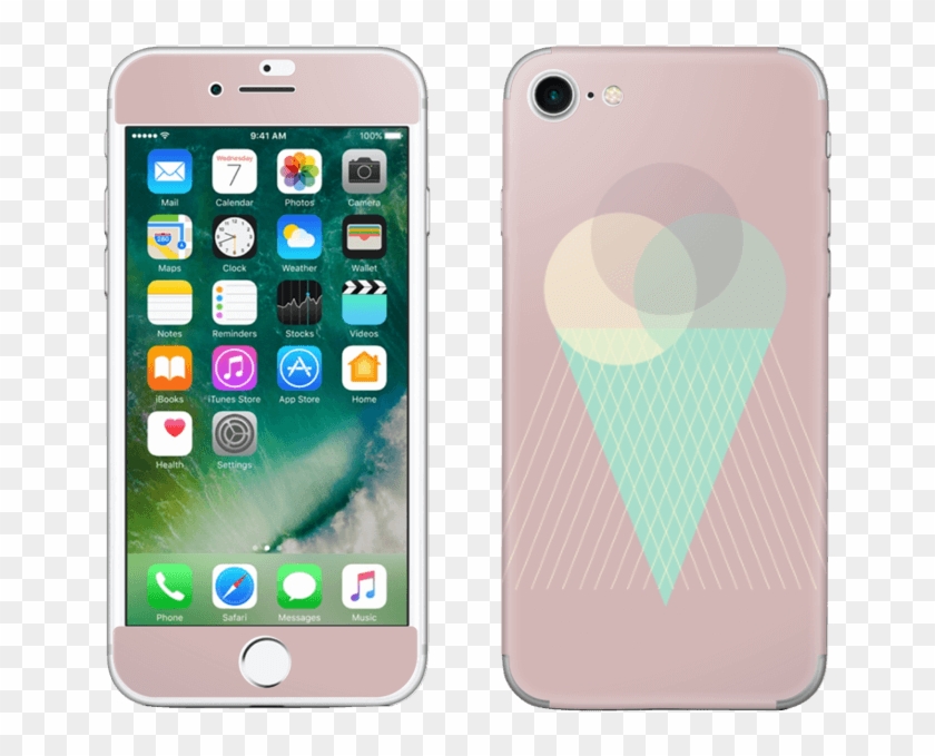 Pinkish Ice Cream Skin Iphone - Iphone 7 32gb Silver Price Clipart #2517566