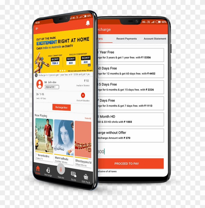 Download Dishtv App To Avail App Only Cashback Offers, - Smartphone Clipart #2517791