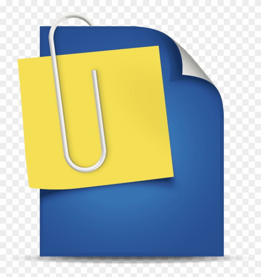 Thumb - Attachment Document Icon Png Clipart