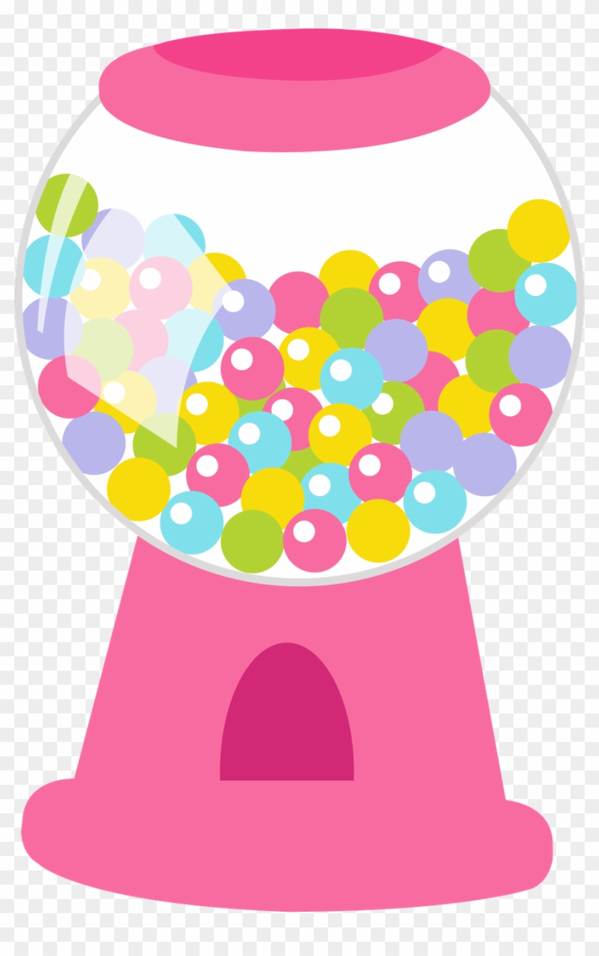 Clip Art Royalty Free Library Candyland Candy Clipart - Pink Gumball Machine Clipart - Png Download #2518144