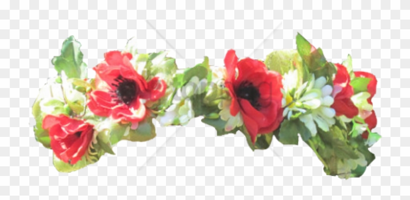 Latest Transparent Flower Crown Png Png Image With - Red And Green Flower Crown Transparent Clipart