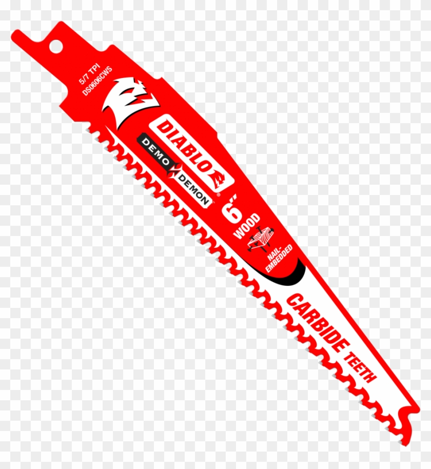 Diablo Tct Nail-emb Wood Blade 10pk Reciprocating Saw - Diablo Steel Demon Reciprocating Saw Blades Clipart #2519873