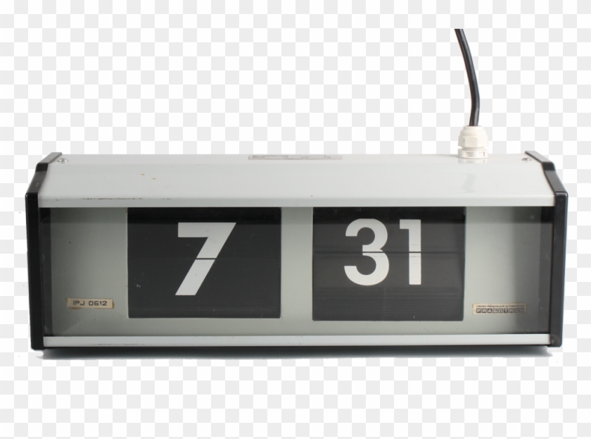 Pragotron Flip Clock - Retro Digital Clock Png Clipart
