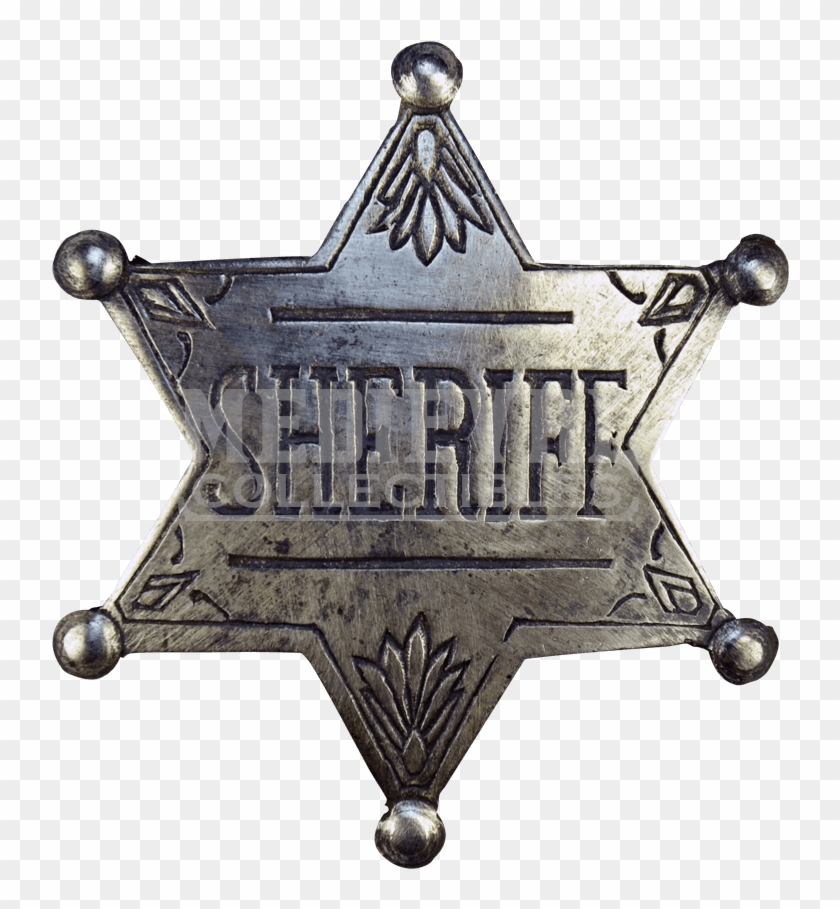 Western Sheriff Badge - Comisario Del Viejo Oeste Clipart