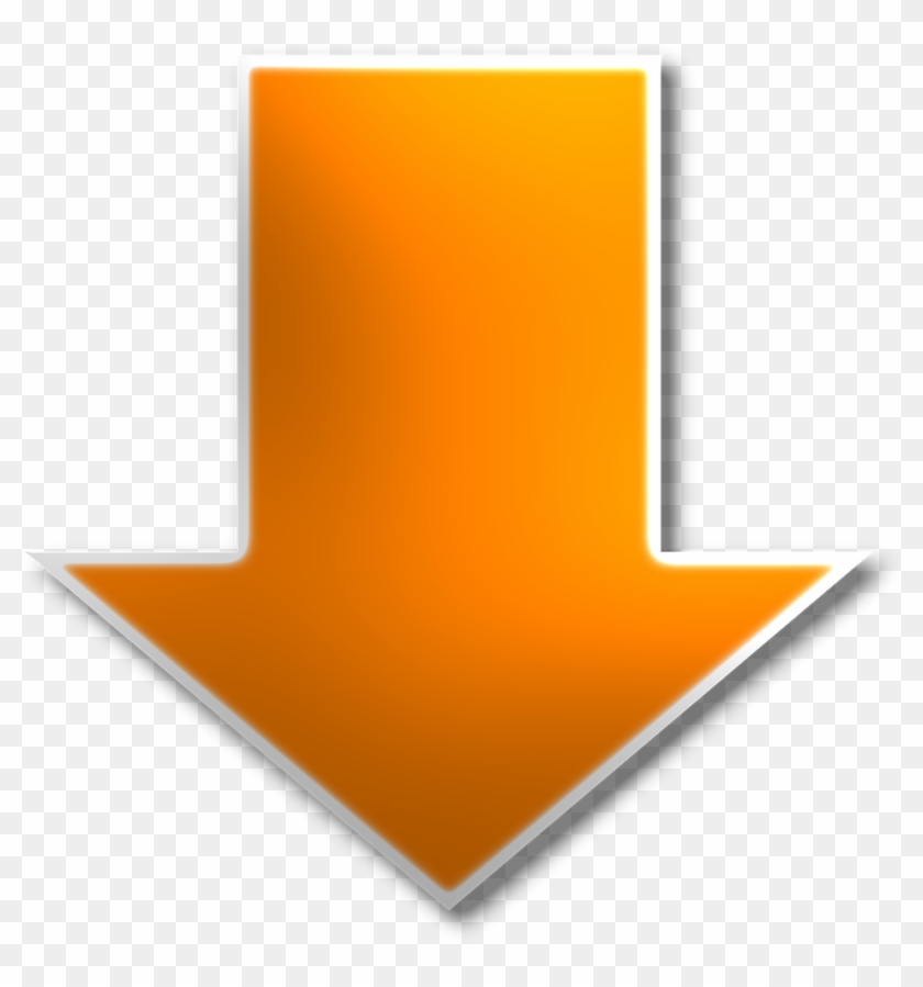 Down Arrow Yellow Pointing Png Image - Fleche Vers Le Bas Jaune Clipart