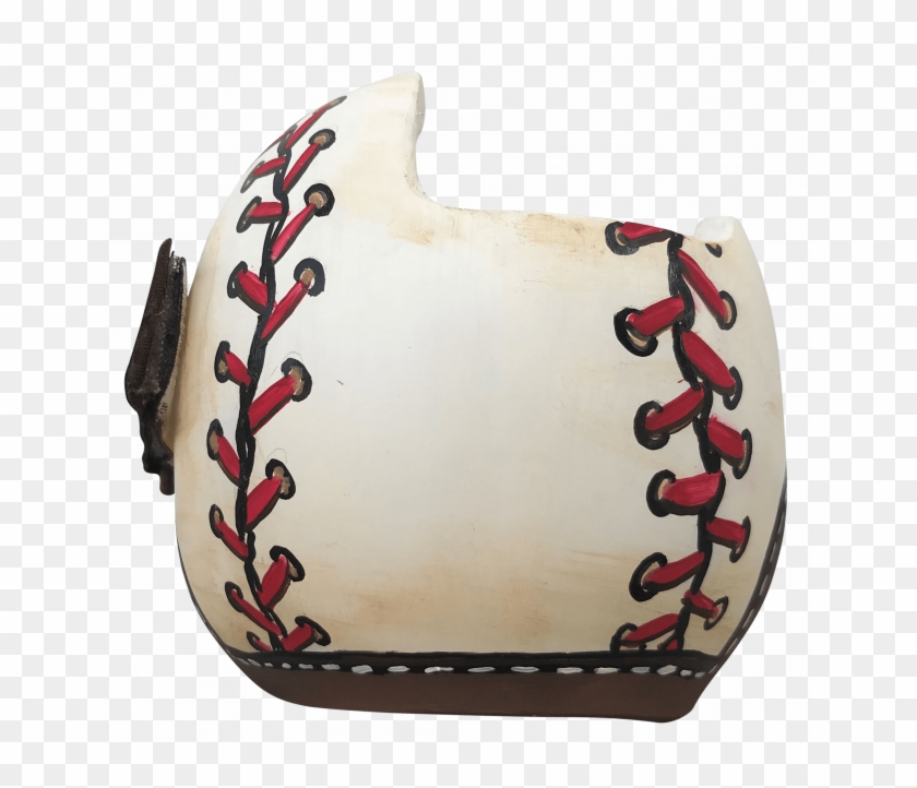Baseball Stitching Painted Cranial Band - Vase Clipart