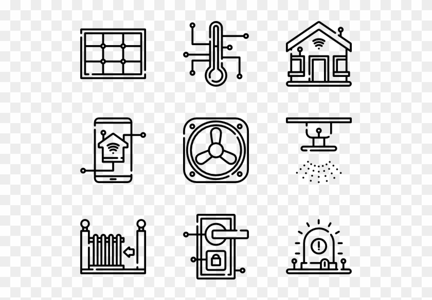Smart House - School Icon Vector Png Clipart