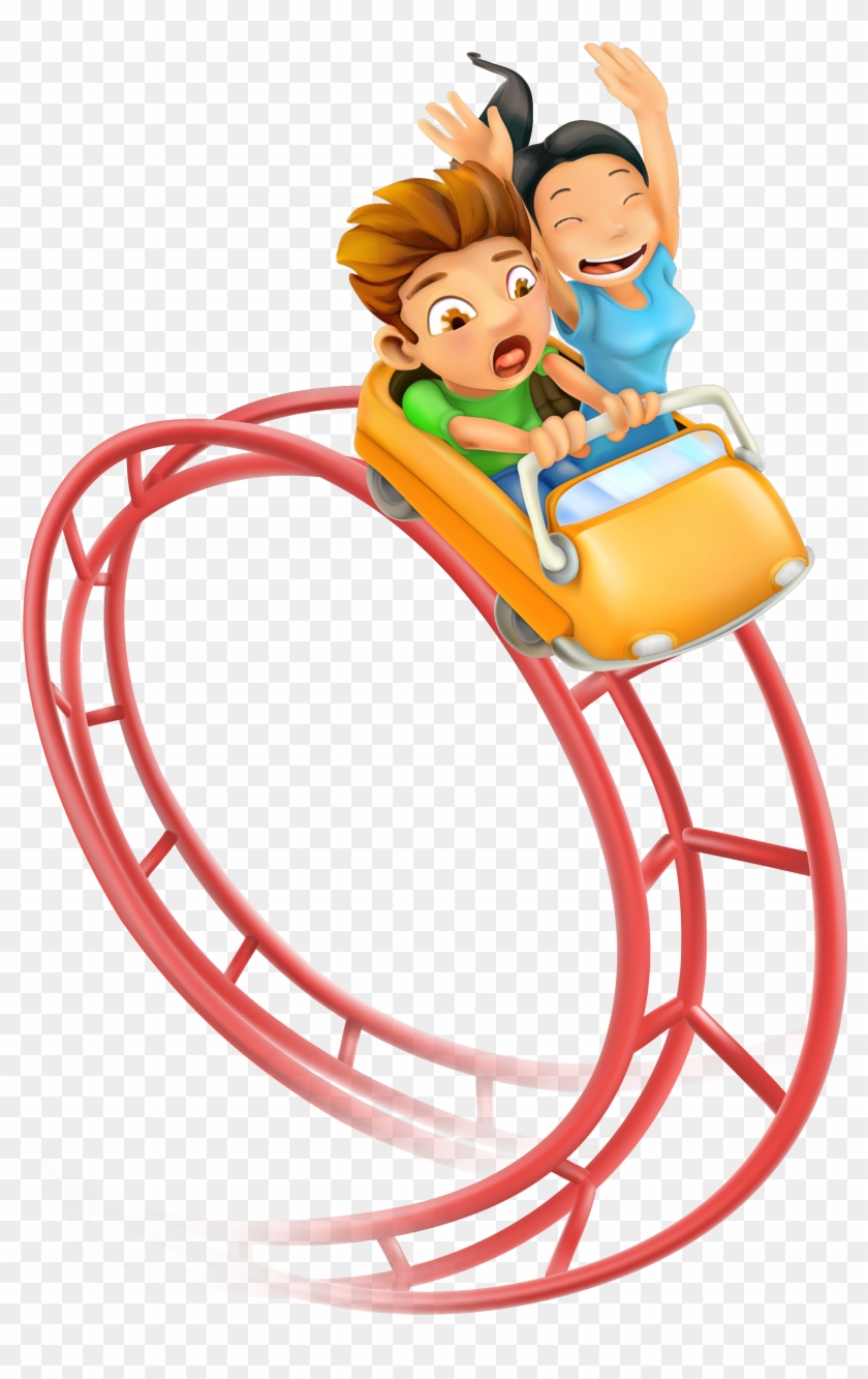 Roller Coaster Amusement Park Clip Art - Free Png Roller Coaster Transparent Png #2521698