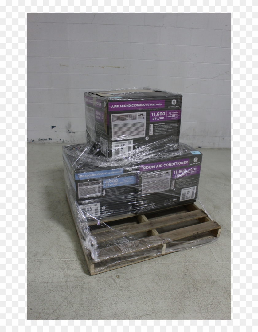 Pallet 3 Pcs Air Conditioners New Damaged Box Ge - Box Clipart #2521854