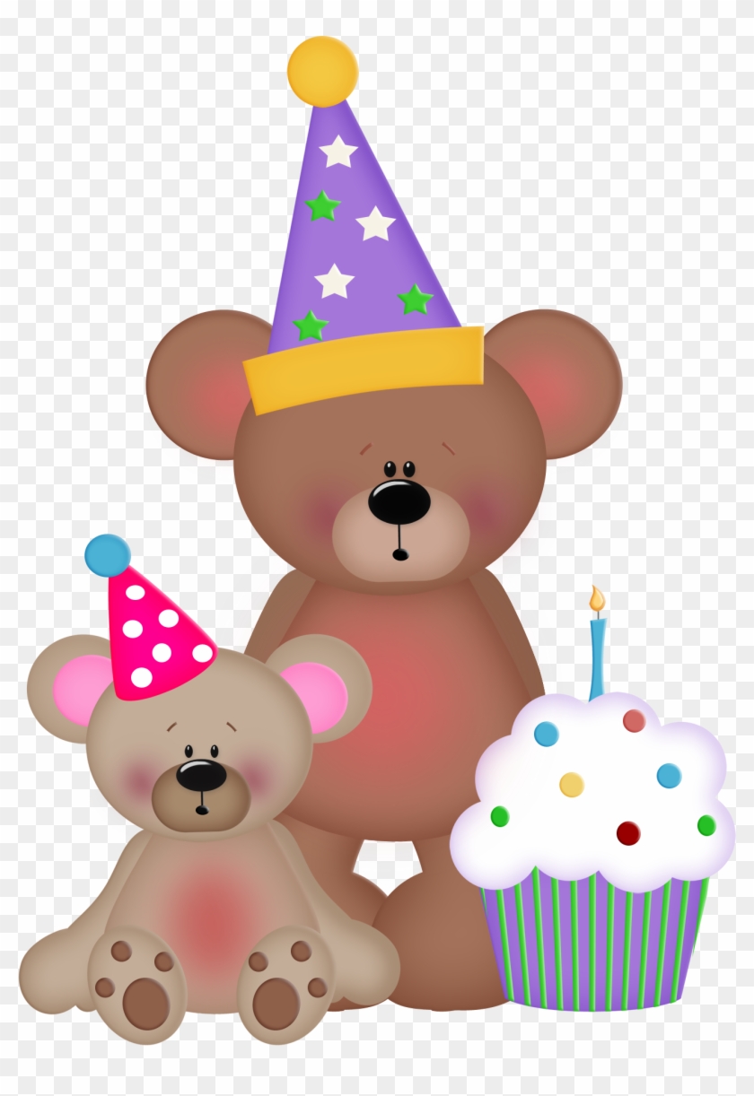 Cupcake Clipart Teddy Bear - Birthday Teddy Bear Clipart Png Transparent Png #2521942