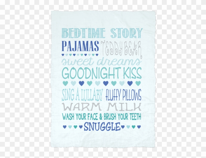 Baby Boy / Little Boy Bedtime Routine Ultra Plush Fleece - Linens Clipart #2522142