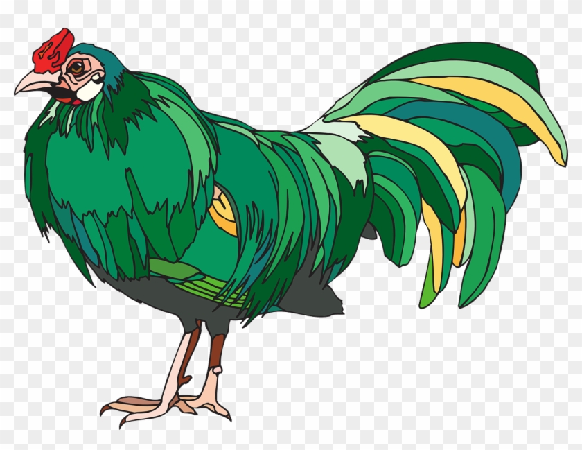 Chicken Hen Poultry Farm Animal Png Image - Green Chicken Clipart Transparent Png #2522414