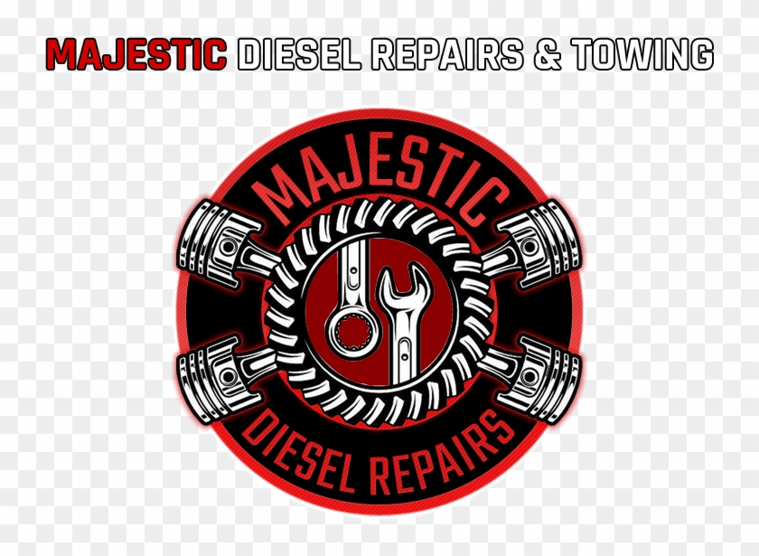 Majestic Diesel Repairs Diesel Repair Tire Repair Truck - Built Not Bought Clipart