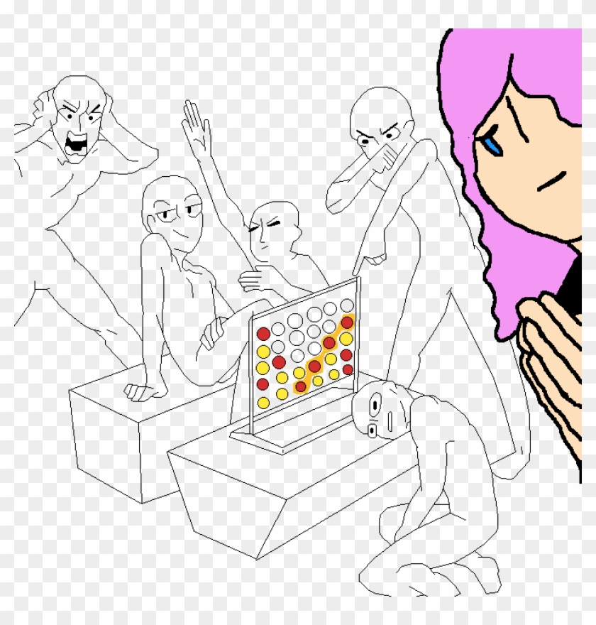 Send Jesus- - Connect Four Draw The Squad Clipart